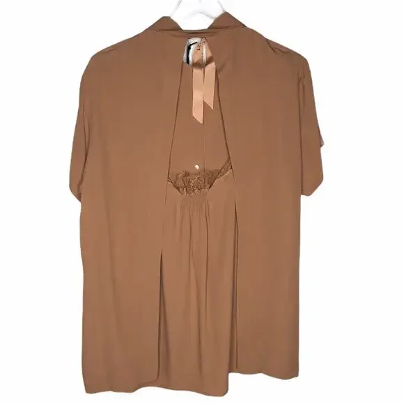Numero Ventuno N21 Back Detail Blouse Star Button